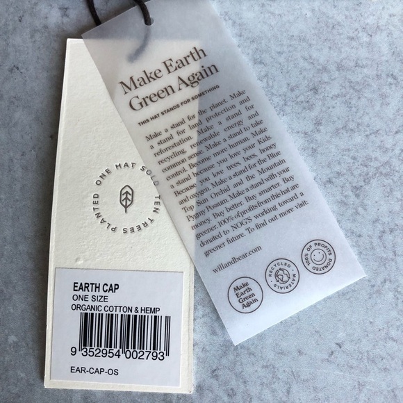 Will + Bear Earth Cap Organic Cotton And Hemp One Size - Picture 2 of 8
